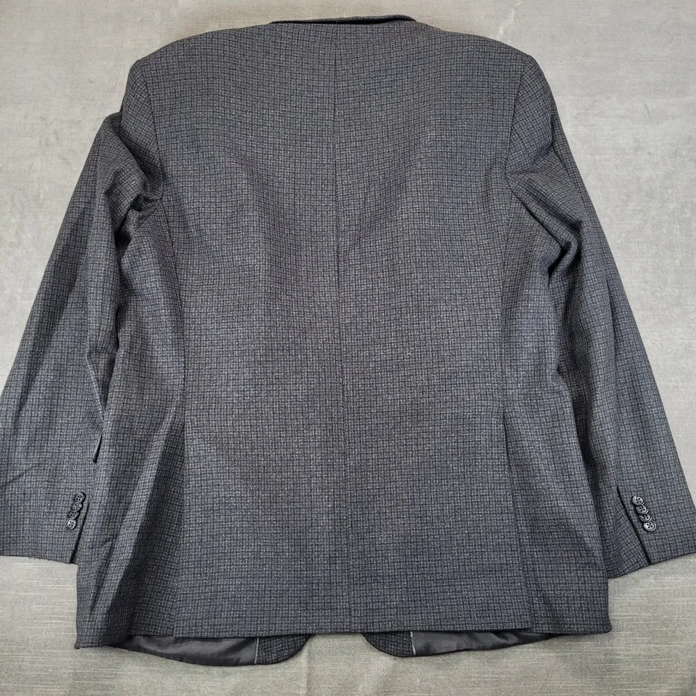 Jos A Bank Reserve Sport Coat 48L Gray Tollegno 1900‎ Italian Fabric Wool Blazer
